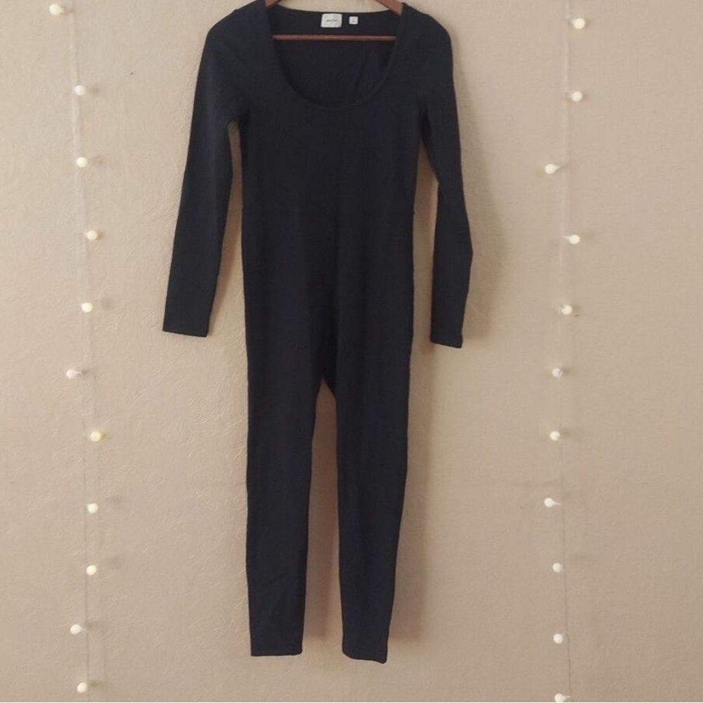 Aritzia Wilfred Free Maxe Jumpsuit In Black One-piece Stretch Long Sleeve Medium